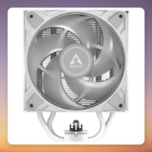 Arctic Freezer 36 A-RGB White 120 mm Dual-Fan CPU Cooler, LGA1851/1700/AM5/AM4