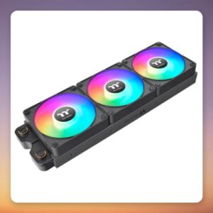 Thermaltake CT140 EX ARGB Sync 140 mm PWM Case Fans, Black, 3-Pack