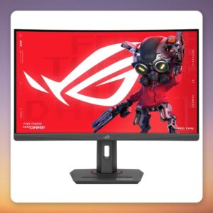 Asus ROG Strix XG27WCS 27″ WQHD 180Hz Curved Fast VA Gaming Monitor, USB-C