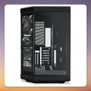 HYTE Y70 Touch Infinite E-ATX Mid-Tower Case with 14.9″ Touchscreen, Black