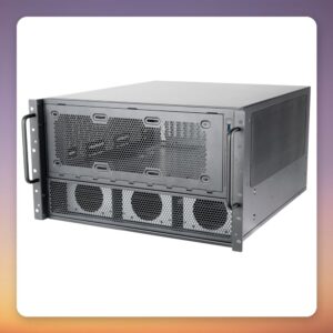 Silverstone SST-RM600 6U Rack Case, Black, Supports E-ATX, 3x 360 mm Radiators