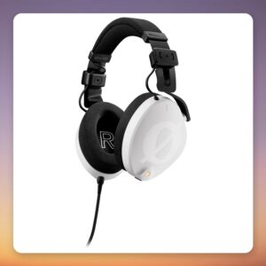Rode NTH-100 Closed-Back Over-Ear Headphones, 40 mm Drivers, Black/White