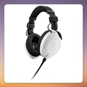 Rode NTH-100 Closed-Back Over-Ear Headphones, 40 mm Drivers, Black/White