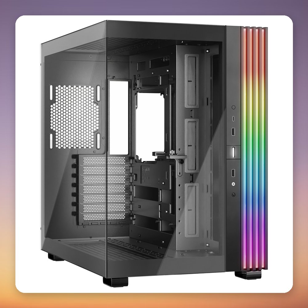 be quiet! Light Base 600 DX Black Mid-Tower ATX Case, Tempered Glass, ARGB
