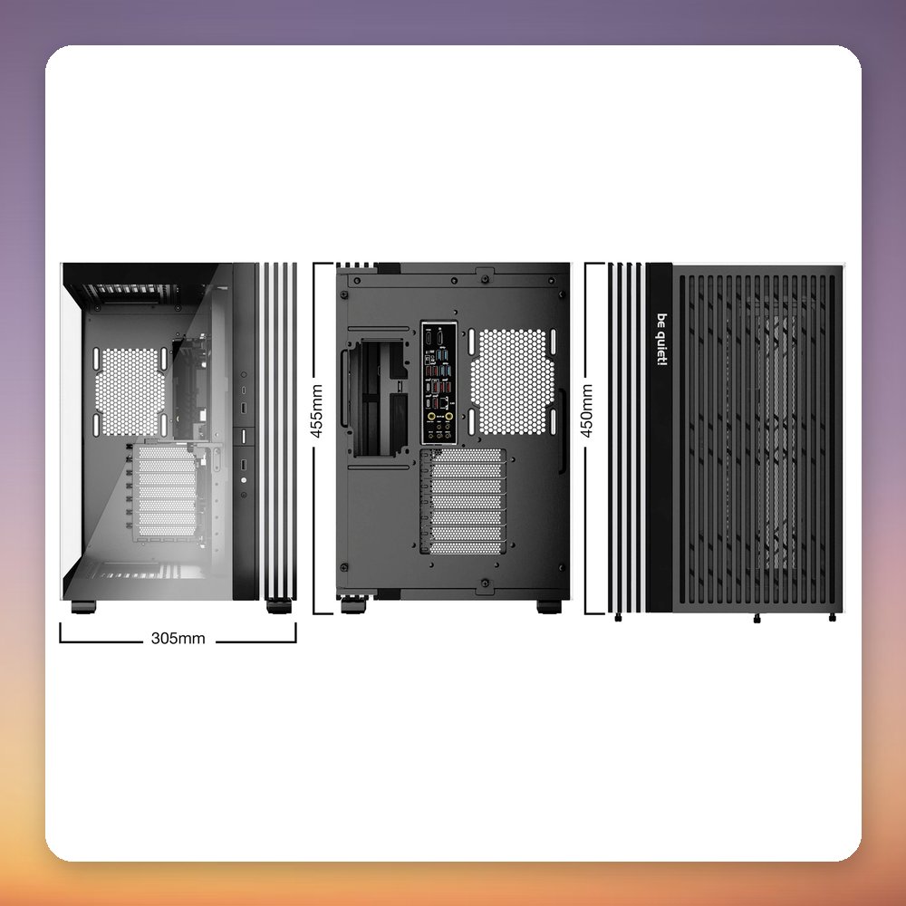 be quiet! Light Base 600 DX Black Mid-Tower ATX Case, Tempered Glass, ARGB – image 2
