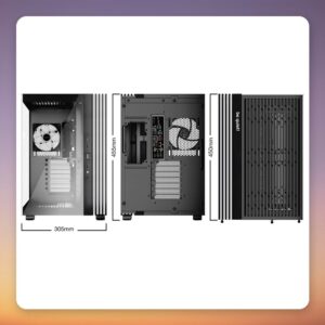 be quiet! Light Base 600 LX Midi Tower ATX Case, Black, Dual Tempered Glass, 4x ARGB PWM Fans
