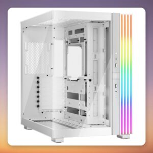 be quiet! Light Base 600 DX White Midi Tower Case, ATX, Dual Tempered Glass, ARGB