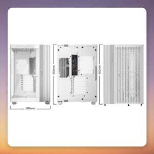 be quiet! Light Base 600 DX White Midi Tower Case, ATX, Dual Tempered Glass, ARGB
