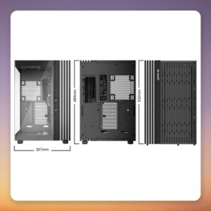 be quiet! Light Base 900 DX Black E-ATX Full Tower Case, Dual Tempered Glass, ARGB