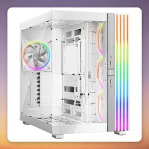 Be Quiet Light Base 900 FX Full Tower Case, White, E-ATX, 4 ARGB Fans, 2x Tempered Glass