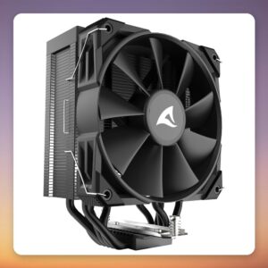 Sharkoon A50 120 mm Single Tower CPU Cooler, 5 Heatpipes, 230W TDP, Black