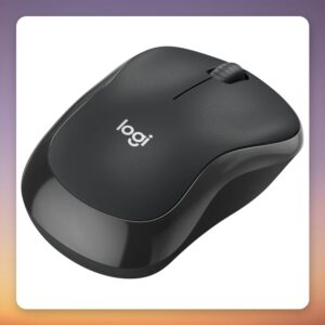 Logitech M240 Silent Wireless Bluetooth Mouse, Graphite, 4000 DPI
