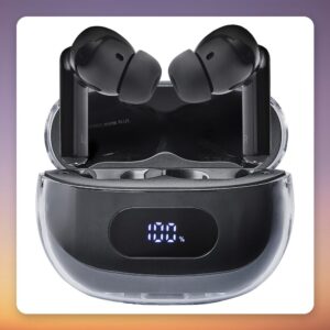 Intenso Buds Plus T310AE True Wireless In-Ear Earbuds with ANC, Bluetooth 5.4, Black