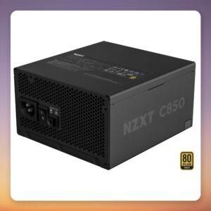 NZXT C850 Gold ATX 3.1 850W 80 PLUS Gold Semi-Modular PSU, Black