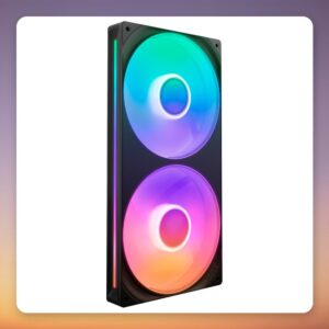 NZXT F280 RGB Core 280 mm Dual-Fan Case Fan, Black, PWM, FDB Bearing