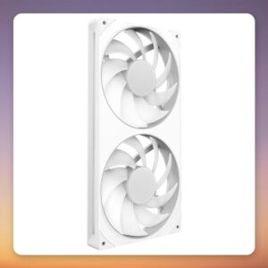 NZXT F280 RGB Core 280 mm (2x 140 mm) PWM Dual Case Fan, White