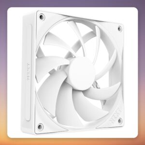 NZXT F120Q 120 mm PWM Case Fan, White, Single Pack