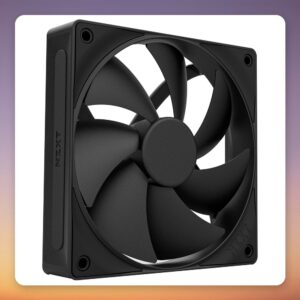 NZXT F120P 120 mm PWM Static Pressure Case Fan, Black, Single Pack