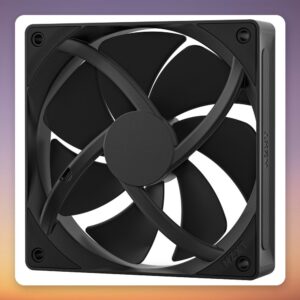 NZXT F120P 120 mm PWM Static Pressure Case Fan, Black, Single Pack