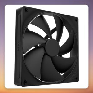 NZXT F140P 140 mm PWM Static Pressure Case Fan, Black, FDB Bearing