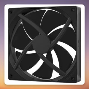 NZXT F140P 140 mm PWM Static Pressure Case Fan, Black, FDB Bearing