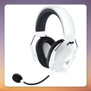 Razer BlackShark V2 Pro Wireless Gaming Headset for PlayStation, White, 2.4 GHz/Bluetooth