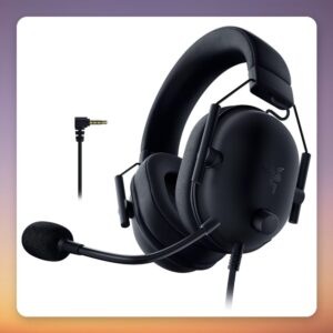 Razer BlackShark V2 X Wired Gaming Headset for PlayStation, 50 mm Drivers, Black
