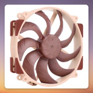 Noctua NF-A14x25r G2 PWM 140 mm Case Fan, Brown/Beige, SSO2 Bearing