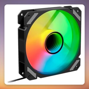 Sharkoon SHARK Mirror RGB PWM 120 mm Case Fan, Black, Infinity Mirror ARGB