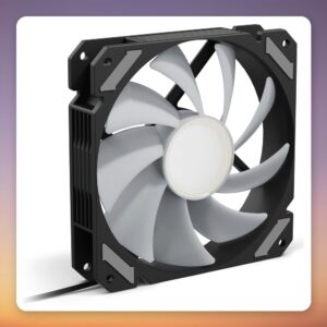 Sharkoon SHARK Mirror RGB PWM 120 mm Case Fan, Black, Infinity Mirror ARGB