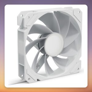 Sharkoon SHARK Mirror RGB PWM REVERSE 120 mm ARGB Case Fan, White