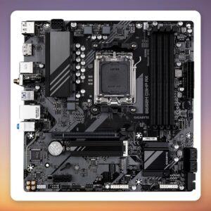 GigaByte B650M D3HP AX AM5 Micro ATX Motherboard, DDR5, Wi-Fi 6E, 2.5GbE
