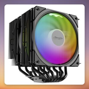 EKL Alpenföhn Brocken 4 Max ARGB 260W TDP Dual Tower CPU Cooler, 2x 120 mm, Black