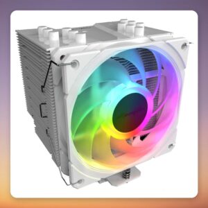 EKL Alpenföhn Brocken 4 ARGB 120 mm Single Tower CPU Cooler, White, 230W TDP