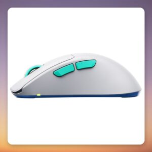 Cherry XTRFY M64 Wireless Gaming Mouse, 26000 dpi, 53 g, White/Turquoise