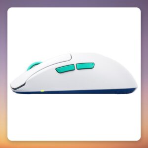 Cherry XTRFY M68 Wireless Gaming Mouse, 26000 DPI, 53 g, White/Turquoise