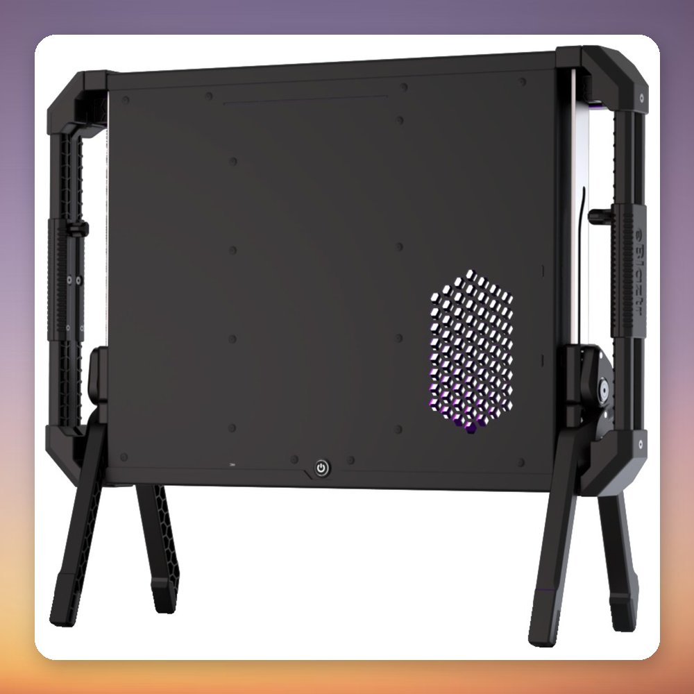 eBlaztr eBlaztr Portable Mini-ITX Gaming PC Case, Matt Black Aluminium, SFX PSU