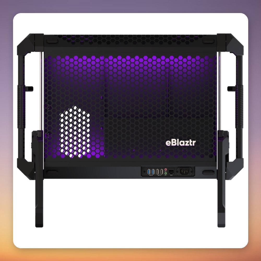 eBlaztr eBlaztr Portable Mini-ITX Gaming PC Case, Matt Black Aluminium, SFX PSU – image 4