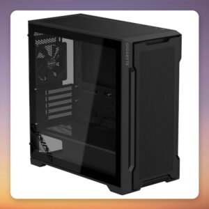 Gigabyte C102 Glass Micro-ATX Mid Tower Case, Black, Tempered Glass, 2x 120 mm Fans
