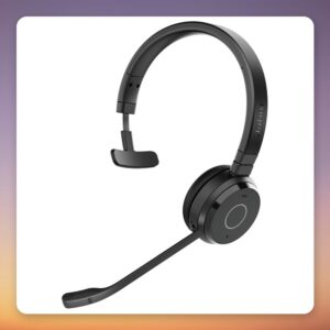 Jabra Evolve 65 TE Mono Wireless Headset, USB-A Link 390 Dongle, Microsoft Teams