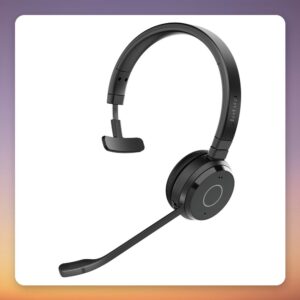 Jabra Evolve 65 TE Mono Wireless Headset, USB-A Link 390 Dongle, Microsoft Teams