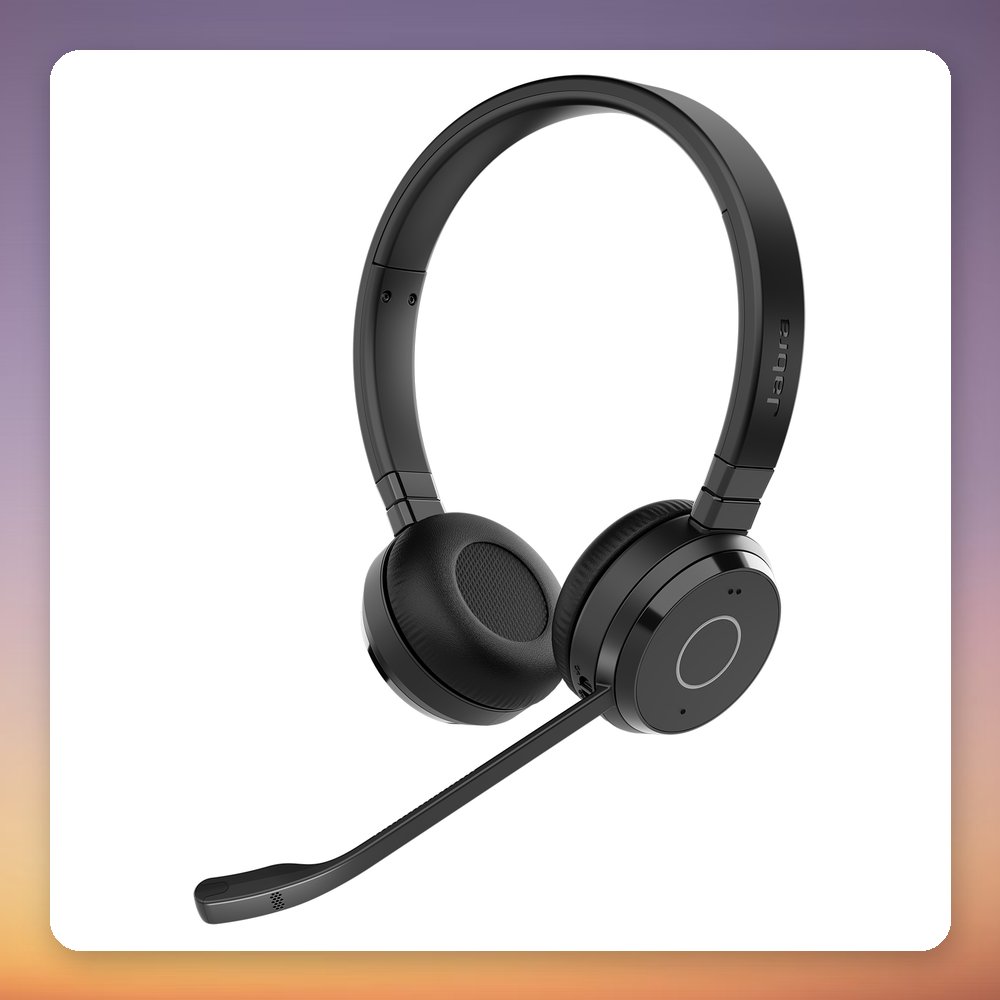 Jabra Evolve 65 TE USB-A MS Stereo Bluetooth Headset, Black – image 2