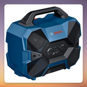 Bosch Professional GPB 18V-6 C Bluetooth Site Speaker, 88W RMS, IP54, USB-C (Battery Not Included)