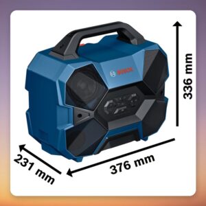 Bosch Professional GPB 18V-6 C Bluetooth Site Speaker, 88W RMS, IP54, USB-C (Battery Not Included)