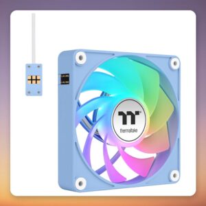 Thermaltake CT120 EX Reverse ARGB Sync 120 mm PWM Fan, Light Blue, 3-Pack