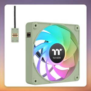 Thermaltake CT120 EX Reverse ARGB Sync 120 mm PWM Fan, Light Green, 3-Pack