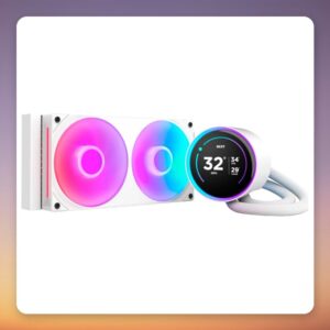 NZXT Kraken Elite 240 RGB 240 mm AIO Liquid Cooler with 2.72" LCD, White