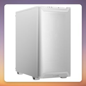 be quiet! Pure Base 501 Airflow White ATX Mid Tower Case, 2x 140 mm Pure Wings 3 PWM Fans
