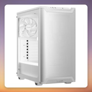 be quiet! Pure Base 501 Airflow Window ATX Mid Tower Case, White, Tempered Glass