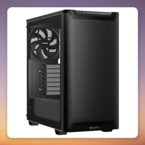 be quiet! Pure Base 501 Airflow Window ATX Mid Tower Case, Black, Tempered Glass